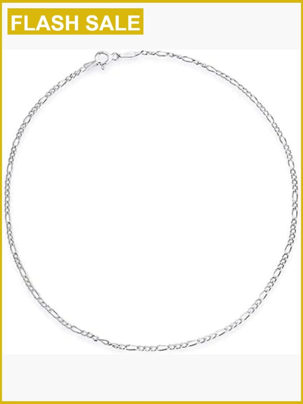 Solid 925 Sterling Silver Italian Anklet Chain Various Styles 0.8-5mm Lobster